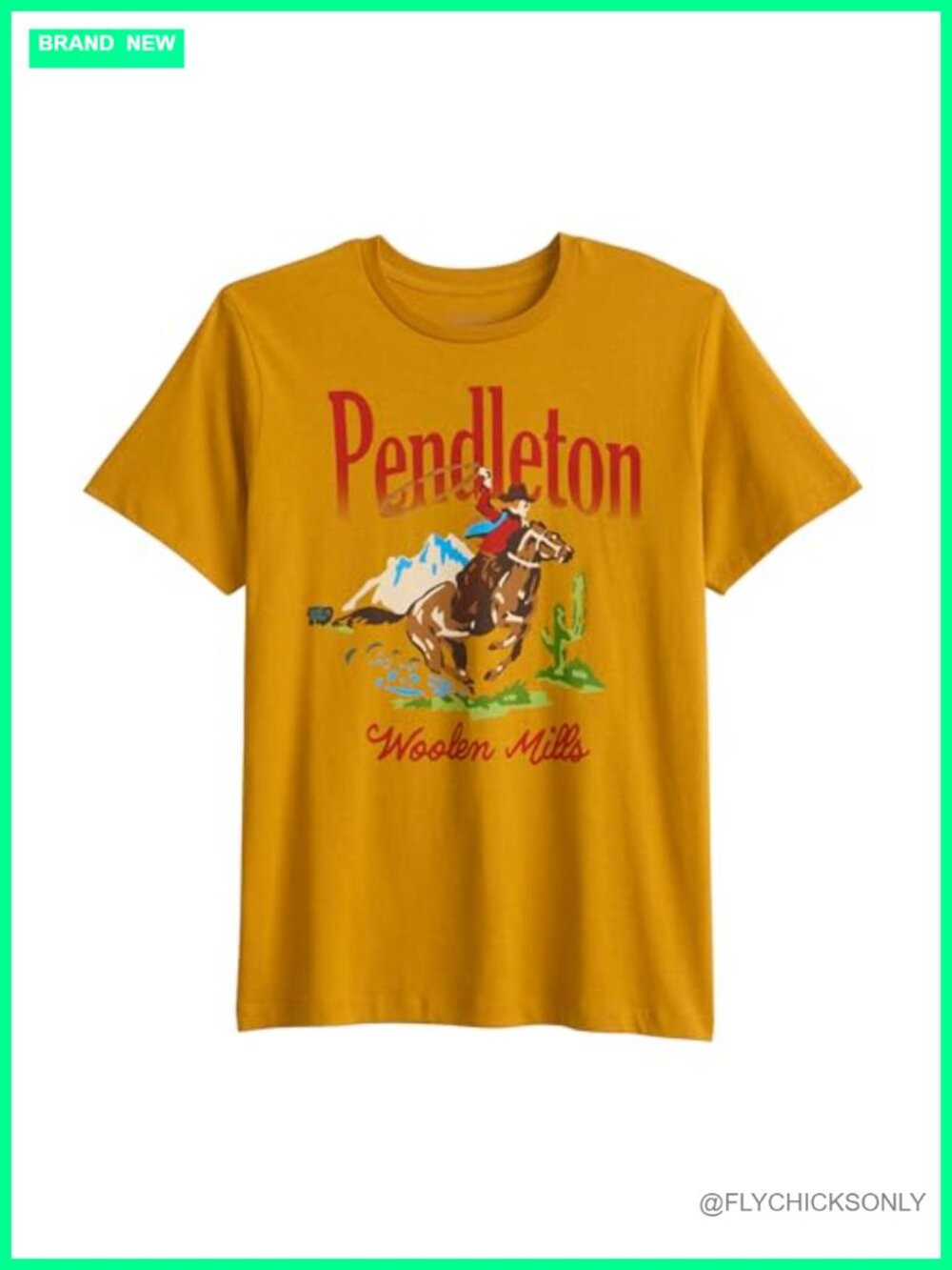 Pendleton Graphic T-Shirt 100% Cotton Scooped Neck Short Sleeve Tee